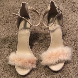 Forever 21 Pink Fluffy Heel . Size 7.5